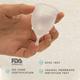 Pee Safe Natural Intimate Wash Liquid 105 ml + Menstrual Cup (L) - Menstrual Cups