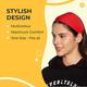 Boldfit Head Band - Red 1's - Workout Essentials
