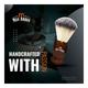 Man Arden Vintage Finish Brown Shaving Brush + Refreshing Neem Shaving Cream 200 gm - Shaving Brushes