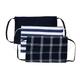 Faballey Nautical 2 Ply Pleated Reusable Mask Set (3 Pcs) - Face Mask