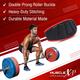 MuscleXP Gym Nylon Padded Weight Lifting Belt - Black (XL) 1's - Gym Accessories